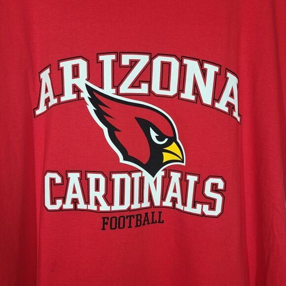NFL Arizona Cardinals Short Sleeve Scoop Neck T-Shirt Women's 2X Red Cotton NEW - Picture 3 of 9